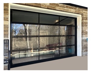 <span class=keywords><strong>Porte</strong></span> <span class=keywords><strong>de</strong></span> <span class=keywords><strong>garage</strong></span> <span class=keywords><strong>sectionnelle</strong></span> moderne en <span class=keywords><strong>aluminium</strong></span> 2025 sur mesure 16x7 à double vitrage, pliable, avec portillon piétonnier, pour villa, anti-effraction et insonorisée - Product Image 3