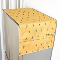 Housse de protection universelle pour réfrigérateur à une ou deux portes Maple Joy, anti-poussière, anti-huile, rangement, décoration minimaliste moderne pour la maison