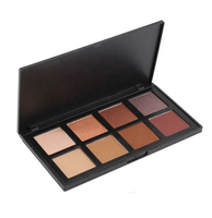 Palette de fards à paupières vegan longue tenue 8 couleurs sans logo pour fournisseurs OEM de cosmétiques