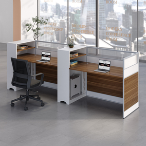 Stile moderno 1 2 4 6 8 posti scrivania cubicolo schermo Workstation divisorio tavolo ufficio moderno ergonomico - Product Image 5