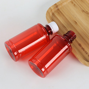 250ml transparent plastic <b>bottles</b> with caps, <b>small</b>-mouth, round, food-grade, thickened dispensing <b>bottles</b>. - Product Image 3