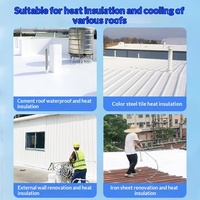 Peinture liquide isolante thermique pour toiture, imperméable, pour tuiles en acier coloré, protection solaire, revêtement réfléchissant la chaleur pour fer.