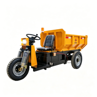 Mini-dumper électrique pour l'exploitation minière au Pérou, avec une bonne autonomie, mini-dumper électrique de 1,5 tonne de capacité de chargement