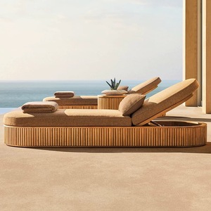 Chaise longue de piscine moderne en aluminium robuste, écologique et résistante aux UV pour hôtel, complexe hôtelier et patio - Product Image 5