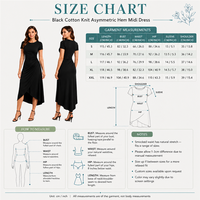 Robe midi en coton tricoté 240 GSM pour femme, décontractée, quotidienne, à ourlet asymétrique, coupe droite ajustée, unie, confortable, avec logo personnalisé, OEM ODM, tailles XS-5XL