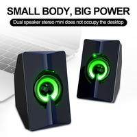 Speaker Aktif Produk Baru Speaker Keren Usb 2.0 Subwoofer Desktop Laptop Pc Audio Bertenaga Speaker Komputer Bercahaya