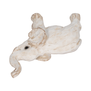 Figurine d'éléphant en résine, sculpture décorative blanche pour la maison, le salon, la salle de bain, ornement d'accentuation pour étagère - Product Image 6