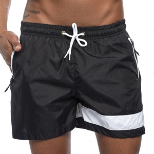 2024 meilleure vente hommes décontracté sport Shorts haute rue grande taille rayé conception coton Polyester cordon poche imprimé - Product Image 5