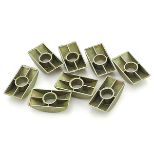 M6 Bonded Plain Steel Furniture Connector Half Moon Nuts & <b>Washers</b> Zinc Plated <b>Spacers</b> - Product Image 5