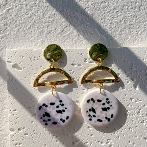 <span class=keywords><strong>Orecchini</strong></span> Geometrici Colorati in Oro per Donne, <span class=keywords><strong>Orecchini</strong></span> a Perno Rotondi in <span class=keywords><strong>Argilla</strong></span> <span class=keywords><strong>Polimerica</strong></span> - Product Image 5