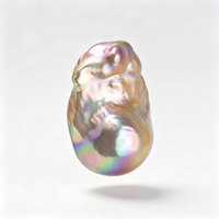 Perles baroques d'eau douce naturelles de qualité AAAA, 15-23 mm+, blanches, multicolores, violettes, grandes, irrégulières, sans trou, pour la fabrication de bijoux