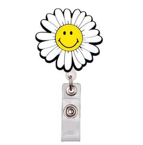 <span class=keywords><strong>Porte</strong></span>-badge rétractable en métal argenté pour infirmières et médecins, avec clip, <span class=keywords><strong>porte</strong></span>-clés, motifs sourire, fleurs, fruits, étudiants, arc-en-ciel, <span class=keywords><strong>porte</strong></span>-carte nominative - Product Image 4
