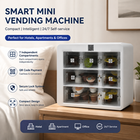 Distributeur automatique intelligent compact pour hôtel, bureau, appartement, paiement par code QR, distributeur en libre-service, fabricant OEM