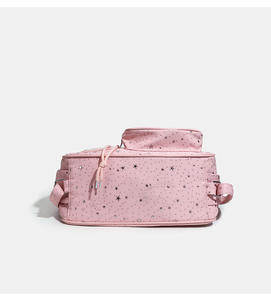 กระเป๋า GZZEST รุ่นสปริง 2026 ขนาด 20 ซม. น้ำหนักเบาพิเศษ ความจุเยอะ แบบเกาหลี ลายดาวห้าแฉก ผ้าไนลอน ซิปทรงเรขาคณิต สายสะพายสองเส้น - Product Image 6