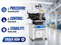 Máquina Impresora de Plantillas de Pasta de Soldar Semiautomática SMT de 2000 mm para Línea SMT