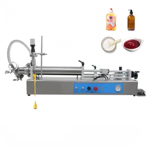 Sustainable Pneumatic Horizontal Semi-automatic Liquid Cream Shampoo Honey Filler Equipment With Small Bottle Filling Machines