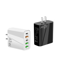 65W UK EU US Plug 3USB + 2PD QC3.0 Quick usb c type c charge Double PD Type-C USB chargeur mural Adaptateur de voyage pour iphone 15