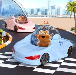 Hamster <strong>Racing</strong> Car Toy Hamster Sports Car Extra Large Rolling Ball Roller Small Pet Running <strong>Wheel</strong> for Hamster Exercise - Product Image 1