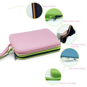 Trendy Unisex Silicone <b>Wallet</b> Excellent Waterproof <b>Zip</b> Setup Travel Essential Organizer - Product Image 3