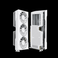 Carte graphique XFX RX9070XT 16 Go blanche PCIe 5.0 VGA RX 9070XT GPU RX9070 XT, adaptée aux ordinateurs de jeu et aux ordinateurs de bureau