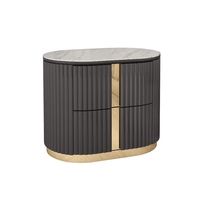 NOVA Suite de Chambre à Coucher de Luxe Moderne 6 Pièces, Lit King Size avec Tête de Lit Rembourrée, Lit Queen Size avec Rangement