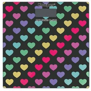 Bilancia Digitale Personale in Vetro HEARTS 2 ASS - Product Image 2