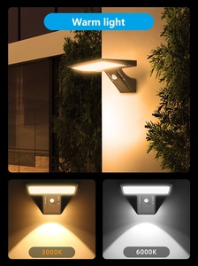 Haute capacité IP65 étanche lumière de sécurité solaire double couleur Temp 4 Modes d'éclairage avec pour <span class=keywords><strong>allée</strong></span> <span class=keywords><strong>Garage</strong></span> entrepôt - Product Image 3