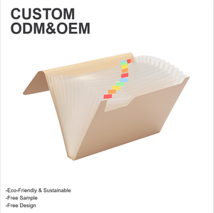 الأكثر مبيعًا مجلد مُنظم للإغلاق 13 جيوب من قش القمح PP للتوسيع للإيداع - Product Image 1