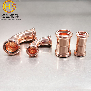 Phụ Kiện Ép Khớp Nối Khuỷu Tay Bằng Đồng Nhà Cung Cấp Ống Nước Ningbo Hình Chữ M 15Mm <span class=keywords><strong>22Mm</strong></span> 28Mm - Product Image 1