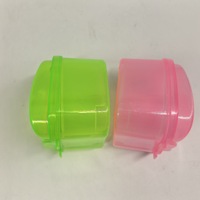 Nouvelle conception, boîte à prothèses dentaires en plastique colorée, double couche, étui pour appareil orthodontique, pour ranger les aligneurs dentaires