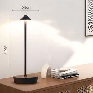 Rechargeable <b>Table</b> <b>LED</b> Lamp Touch Sensor Night Desk Lamp for Restaurant Hotel Bar Bedroom 3 Color Temperatures Stepless Dimming - Product Image 4