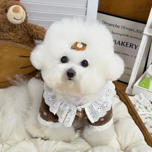 Vêtements pour animaux de compagnie, accessoires, veste pour chien mignonne à imprimé pastoral, style décontracté, automne-hiver, vêtements pour animaux de compagnie, coton, tendance - Product Image 6