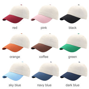 Prix usine incurvé printemps été femme en plein air 6 panneau chapeau lettres brodées deux tons casquette de Baseball Logo personnalisé - Product Image 5