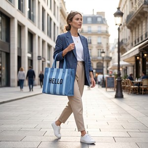 Bolsa de Lona con Logotipo Personalizado, Bolsa de Compras Reutilizable al por Mayor para Regalos y Eventos Promocionales, Marca de Alta Calidad - Product Image 2