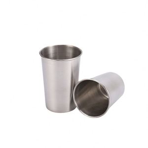 Gobelet à bière en acier inoxydable épais, directement de l'usine, pour le camping, les voyages, portable, gobelet à eau, verre à shot à bord roulé pour l'extérieur - Product Image 4
