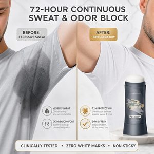 ขายส่งผลิตภัณฑ์ระงับกลิ่นกายแบบแท่งสำหรับผู้ชาย 72H Men Care สูตรสดชื่น กลิ่นไม้จันทน์หอม รับผลิตแบรนด์ส่วนตัว - Product Image 2
