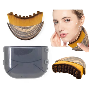 <span class=keywords><strong>Pinceau</strong></span> de maquillage synthétique de qualité supérieure, logo personnalisé, vente en gros populaire, <span class=keywords><strong>pinceau</strong></span> unique pour le contour lymphatique du visage et du cou, soin quotidien de la peau - Product Image 1