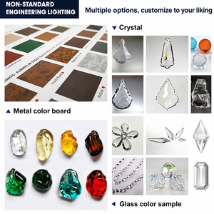 Grande lampe décorative avec dimensions et apparence personnalisables, décoration intérieure, grandes lampes en cristal d'ingénierie - Product Image 5