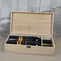Vente en gros Boîte artisanale en bois Boîte à vin en bois Boîte d'emballage cadeau en bois faite à la main pour le vin