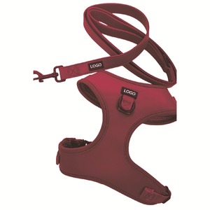 30 Pcs Tali Dada Anjing/Kucing dari Kulit PU Warna Solid yang Dapat Diubah Ukurannya, Dilengkapi Tali dan Kalung untuk Semua Musim - Product Image 4