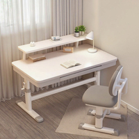 Bureau moderne en bois blanc pour le bureau, la maison, la chambre à coucher ou le salon, mobilier scolaire pour enfants avec chaise confortable