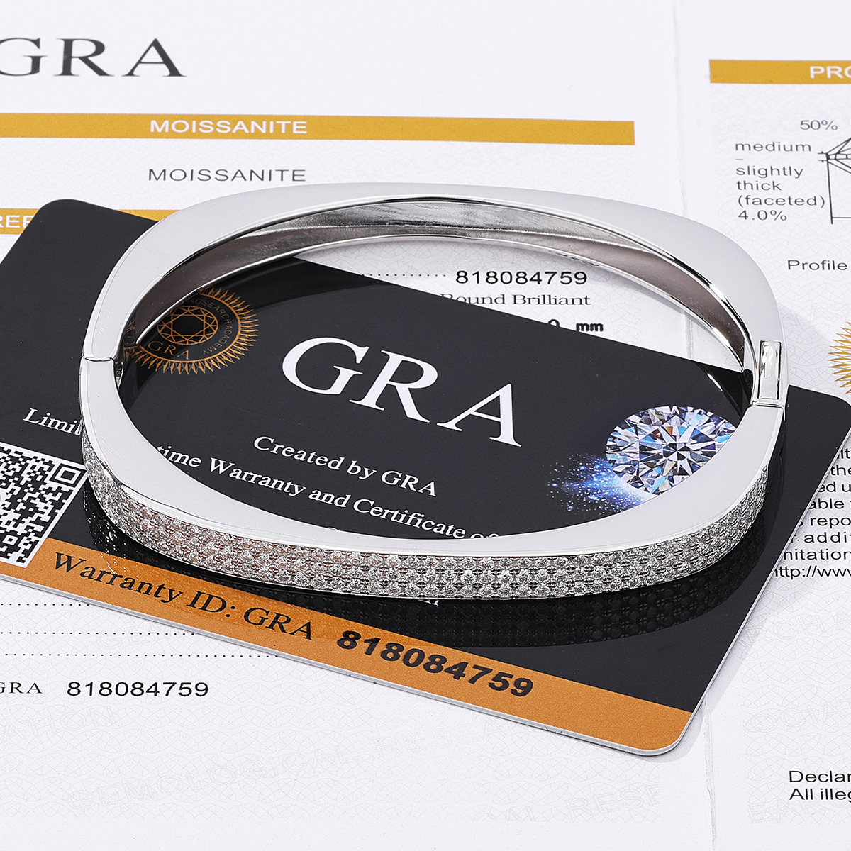 moissanite bracelet for women