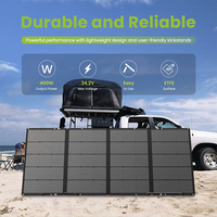 Panneau solaire portable pliable GNCC SolarNova 400W, léger, sortie USB + DC, alimentation de secours pour le camping, la randonnée, les camping-cars