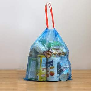 Bureau à domicile 18-20 gallons 1.5 mil PE sac poubelle à usage intensif non parfumé cordon rétractable étanche à l'humidité pour l'expédition de cuisine - Product Image 2