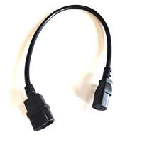 Câble d'alimentation 6 pieds 18AWG C13 vers C14 10A 250V 3 broches pour PDU vers serveur/CPU
