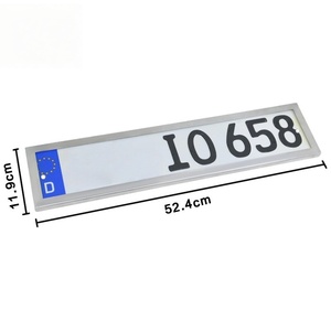 Portaplacas para Automóvil, Marco para Matrícula, Venta al por Mayor de Fábrica, Marco para Matrícula de Acero Inoxidable Estándar Europeo - Product Image 1