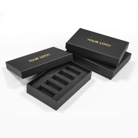 Boîte à parfum en papier rigide avec insert en mousse, couvercle et base imprimés avec logo personnalisé, boîte d'emballage de parfum pour promotion et cadeaux