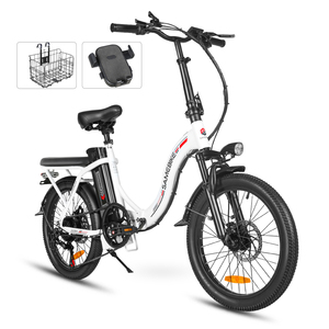 Stock CY20 SAMEBIKE usine 20 pouces petit 36V 12Ah batterie amovible 350w moteur ebike électrique ville cadre en acier vélo adulte - Product Image 4