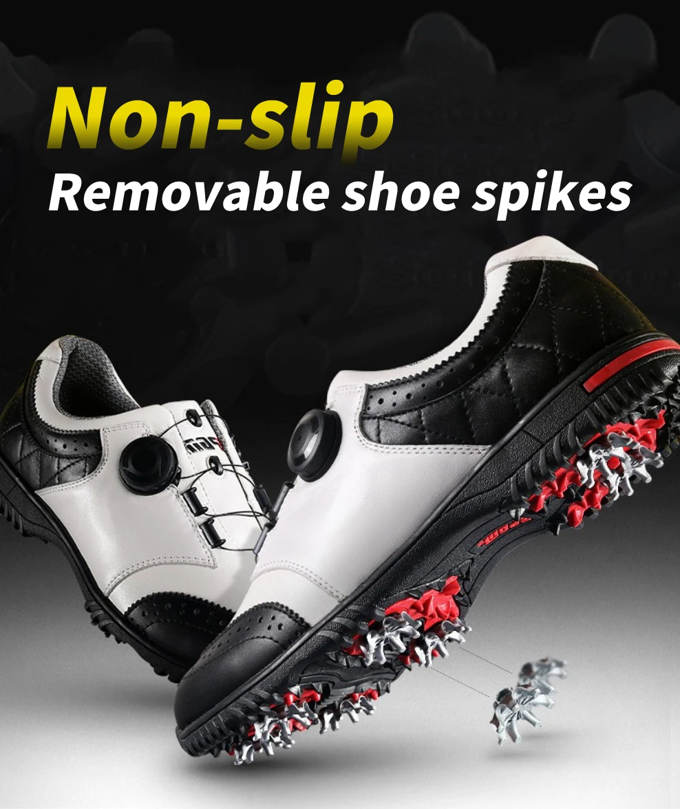 PGM XZ039 New design/Waterproof/Automatic rotation shoelace golf shoes