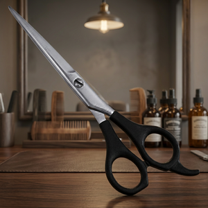 Tijeras de Peluquería Profesionales ASAP para Diestros, Ecológicas, Ultraligeras, de Plástico ABS, Mango Largo, Microdentadas, con Reposa Dedos - Product Image 2